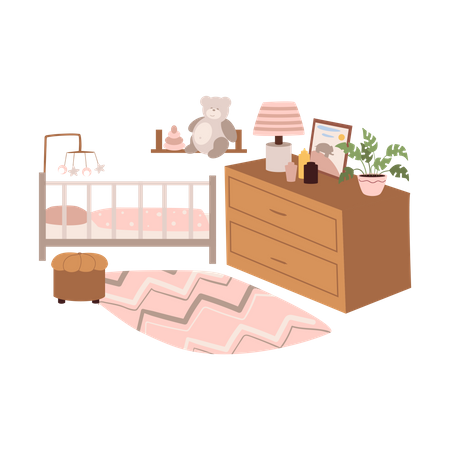 Kinderzimmer  Illustration