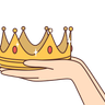 princess crown illustration svg