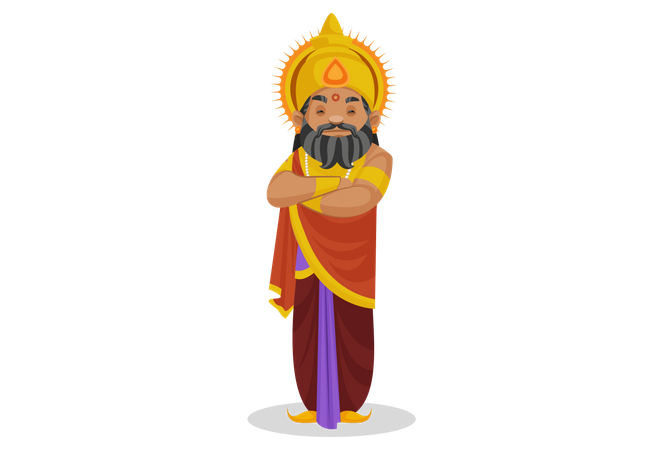 King Dhritarashtra Illustration