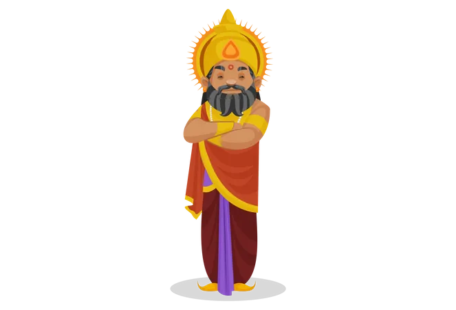 King Dhritarashtra  Illustration