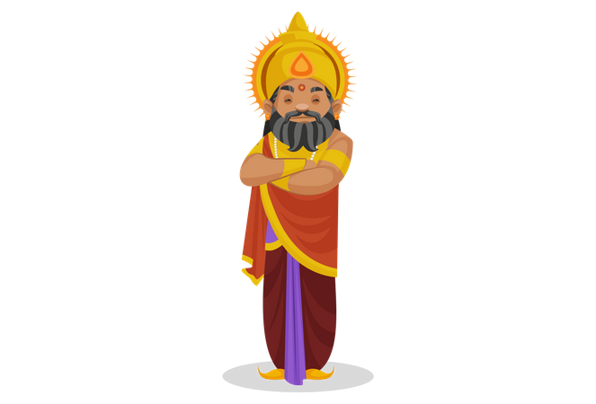 King Dhritarashtra  Illustration