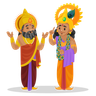 free king dhritarashtra illustrations