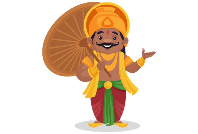King Mahabali  Illustration