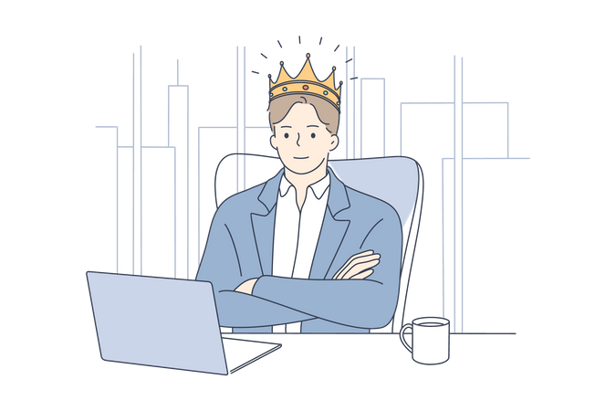 King of business  Illustration