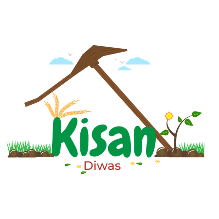 Kisan diwas  Illustration