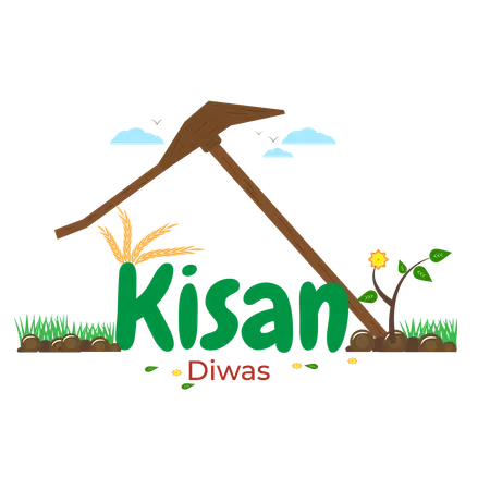 Kisan diwas  Illustration