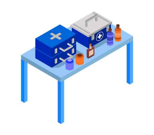 Kit médico  Ilustração