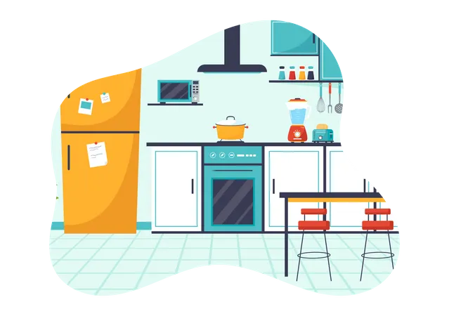 Kitchen Architecture  Illustration