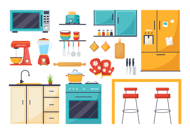 Kitchen Architecture  Illustration