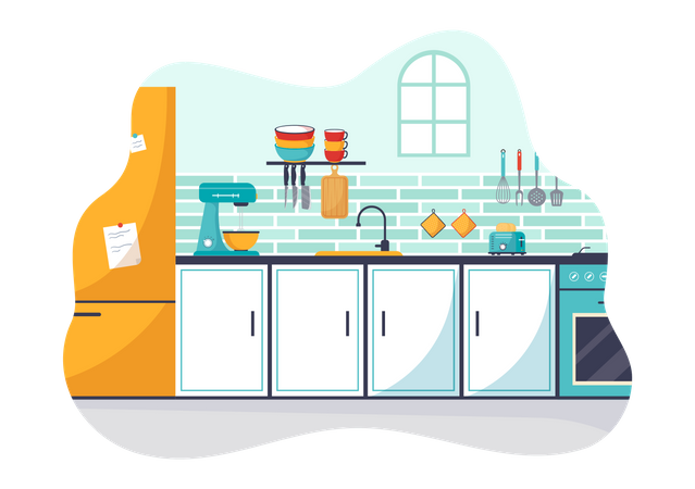 Kitchen Architecture  Illustration