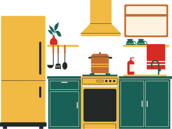 Kitchen area  Illustration