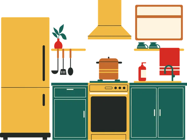 Kitchen area  Illustration