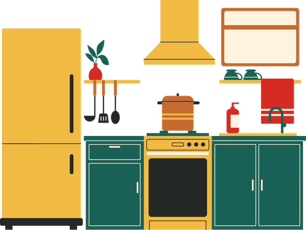 Kitchen area  Illustration