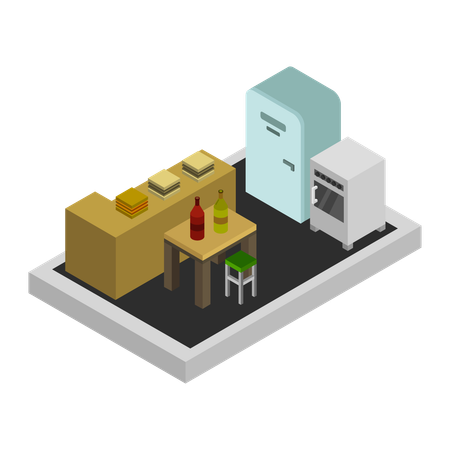 Kitchen decor  Illustration
