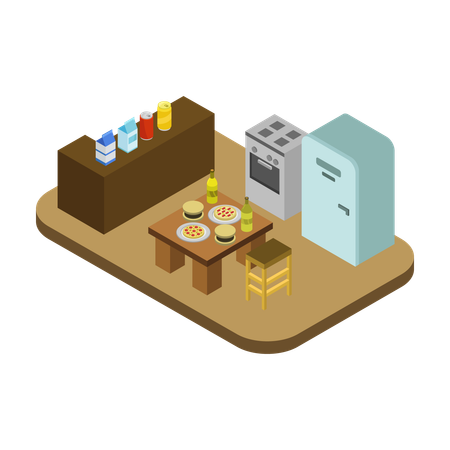 Kitchen decor  Illustration