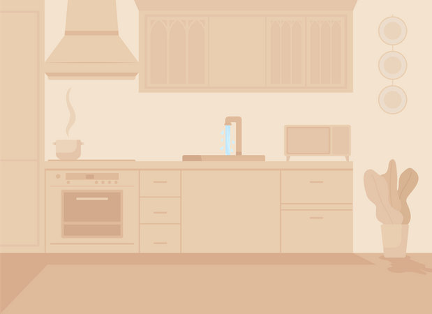 Kitchen Interior Illustration
