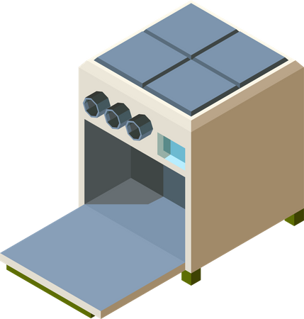 Kitchen microwave  Illustration