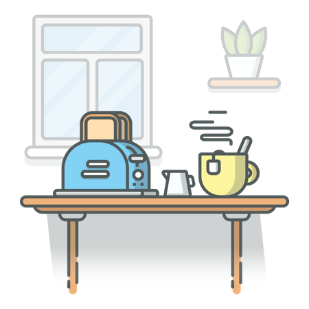 Kitchen platform  Illustration