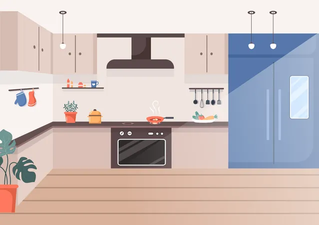 Kitchen Room  Illustration