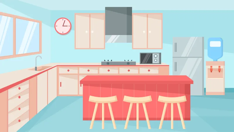 Kitchen Room  Illustration