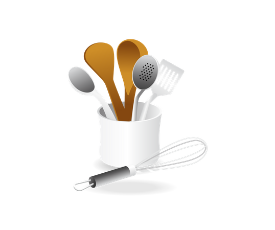 Kitchen utensil place  Illustration