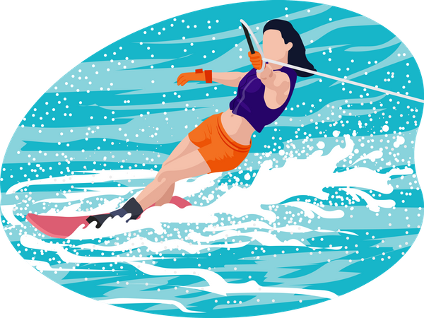 Kiteboarder  Illustration