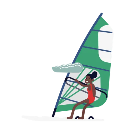Kiteboarding  Illustration