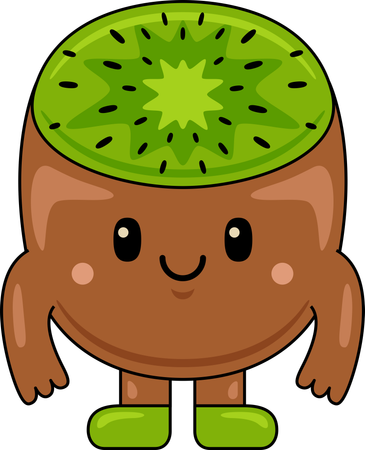 Mascotte de kiwi  Illustration