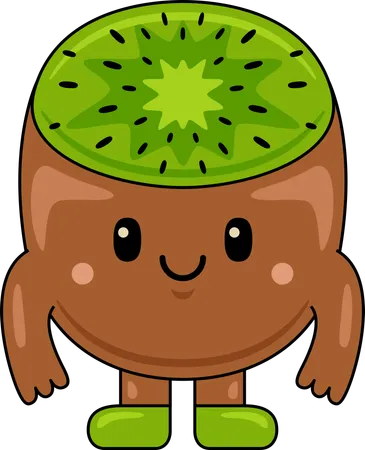 Mascotte de kiwi  Illustration