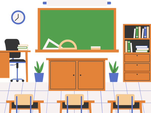 Klassenzimmer  Illustration