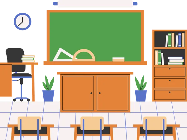 Klassenzimmer  Illustration