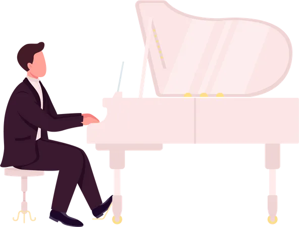 Piano Spieler  Illustration