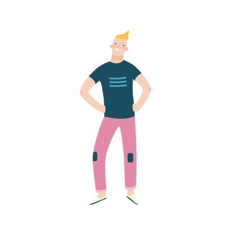 Kleiner Junge  Illustration