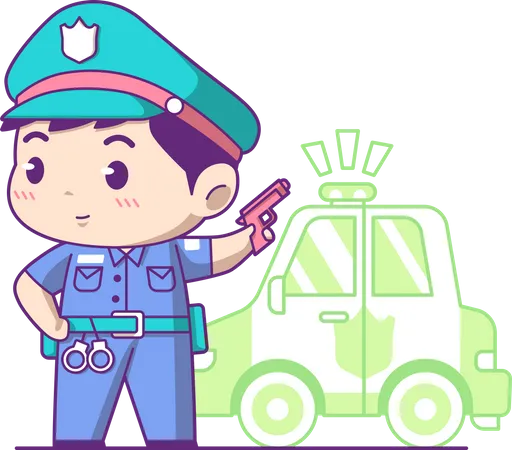 Kleiner Polizist  Illustration