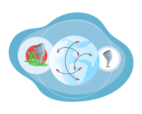 Klimawandel  Illustration