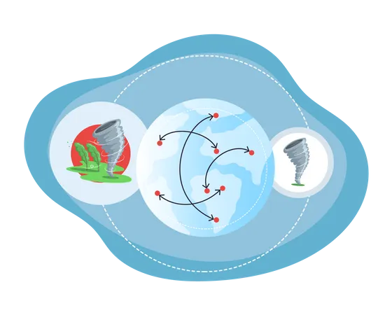 Klimawandel  Illustration