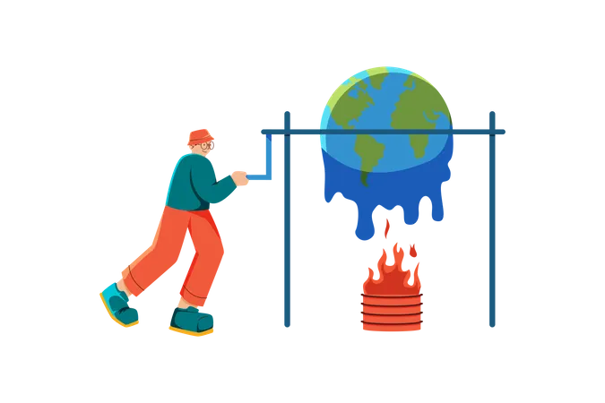 Klimawandel  Illustration