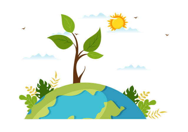 Klimawandel  Illustration