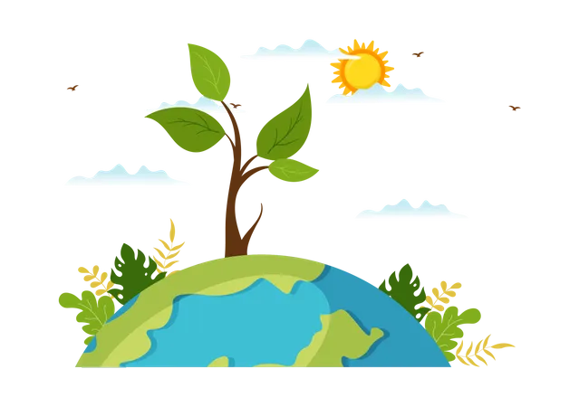 Klimawandel  Illustration