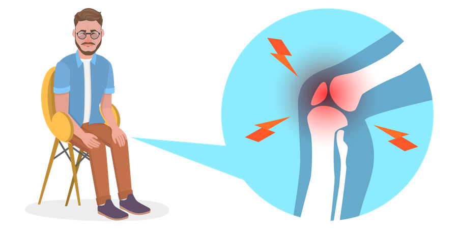 Knee Problems  Illustration