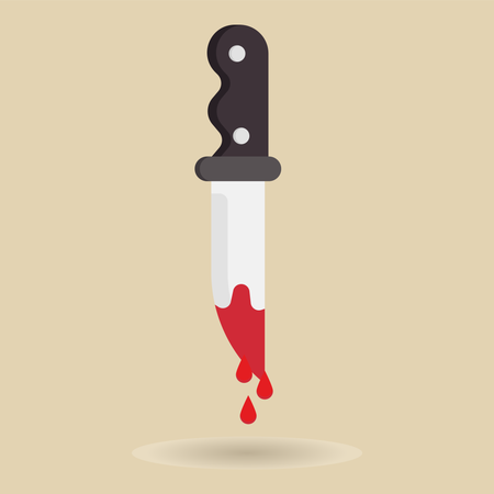 Knife With Blood-drip Illustration