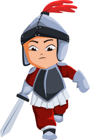 Knight Character  Illustration