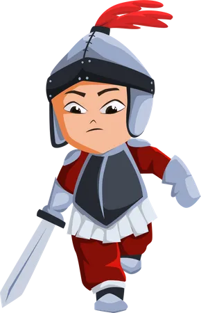 Knight Character  Illustration