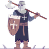 illustration knight in armor