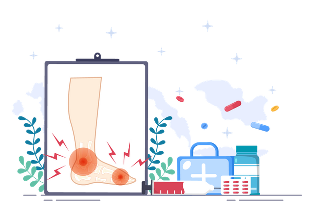Knochengelenkbehandlung  Illustration