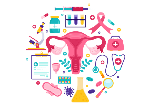 Knowledge about endometriosis  일러스트레이션