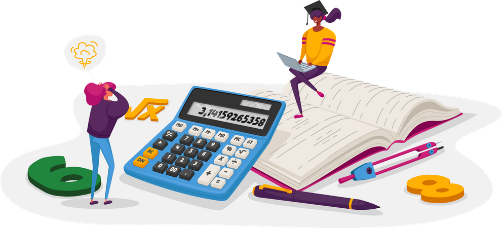 Knowledge and Mathematics Science  일러스트레이션