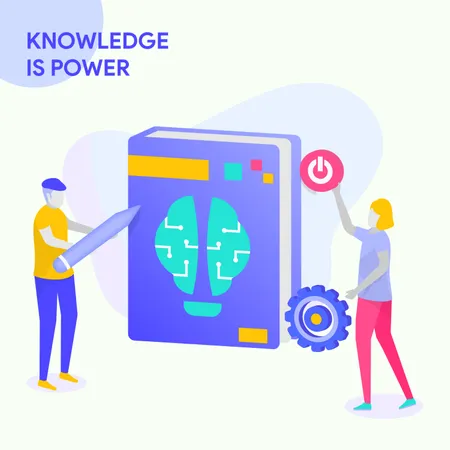 Knowledge Is Power  Illustration