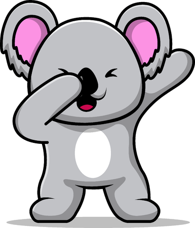 Koala Dabbing  Illustration