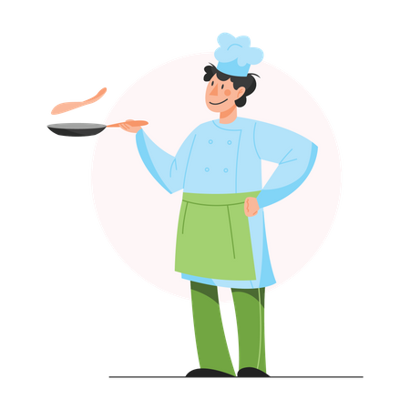 Koch kocht  Illustration